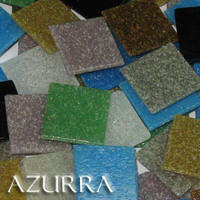Azurra Craft Mix 2cm Box 3 - 2,250 individual 20mm x 20mm vitreous glass mosaics tiles in 10 colours. Paper bonded so ideal for artists and great value at only £27.47 ex VAT.