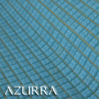 Azurra Craft Mini Mid Blue 1cm x 1cm vitreous glass mosaics. Paper bonded so ideal for artists and great value at only £3.18 ex VAT per 841 tile sheet.