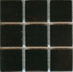 Azurra Original Black 2cm x 2cm vitreous glass mosaics. Only £25.49 ex VAT per 1.07 sq m (or £3.82 ex VAT per 225 tile sheet)
