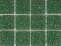 Azurra Original Dark Green 2cm x 2cm vitreous glass mosaics. Only £19.85 ex VAT per 1.07 sq m (or £2.98 ex VAT per 225 tile sheet)
