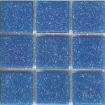 Azurra Original Darkest Blue 2cm x 2cm vitreous glass mosaics. Only £19.85 ex VAT per 1.07 sq m (or £2.98 ex VAT per 225 tile sheet)