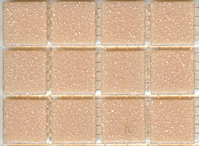 Azurra Original Salmon 2cm x 2cm vitreous glass mosaics. Only £20.85 ex VAT per 1.07 sq m (or £3.12 ex VAT per 225 tile sheet)