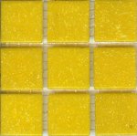 Azurra Original Yellow 2cm x 2cm vitreous glass mosaics. Only �25.49 ex VAT per 1.07 sq m (or �3.82 ex VAT per 225 tile sheet)